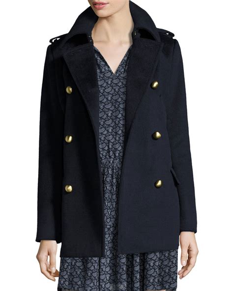 michael kors wool blend double breasted peacoat reddit|Your Favorite .